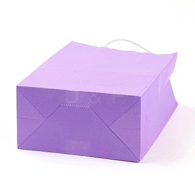 Pure Color Kraft Paper Bags AJEW-G020-A-09-1