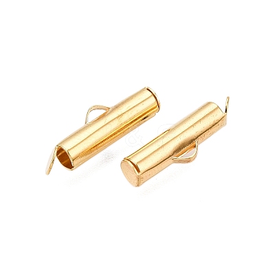 Iron Slide On End Clasp Tubes IFIN-R212-1.6cm-G-1