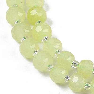 Natural Dyed White Jade Beads Strands G-H057-A22-09-1