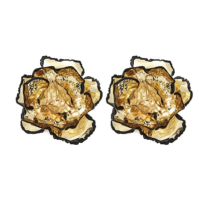 Alloy & Iron Stud Earrings LS-EJEW-M075-05G-1