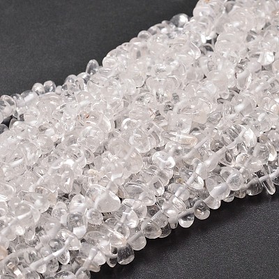 Natural Quartz Crystal Chip Beads Strands X-G-E271-103-1