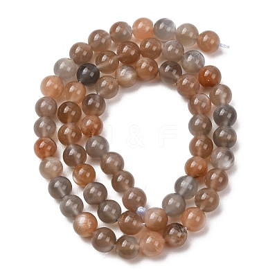 Grade AA Natural Multi-Moonstone Bead Strands G-M296-01-6mm-1