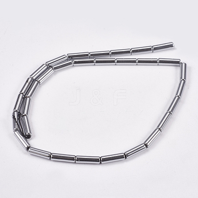 Non-magnetic Synthetic Hematite Beads Strands G-K022-3x14mm-08-1