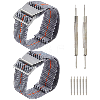Nylon Watch Bands AJEW-WH0643-117C-1