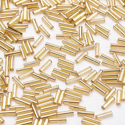 Glass Bugle Beads SEED-E001-6mm-22-1