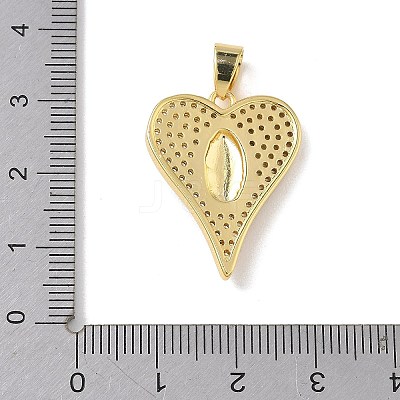 Two Tone Brass Micro Pave Clear Cubic Zirconia Pendants KK-L268-025G-01-1
