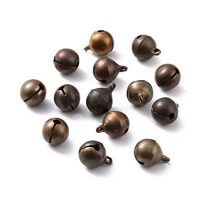 Brass Bell Pendants KK-F749-05C-20mm-1