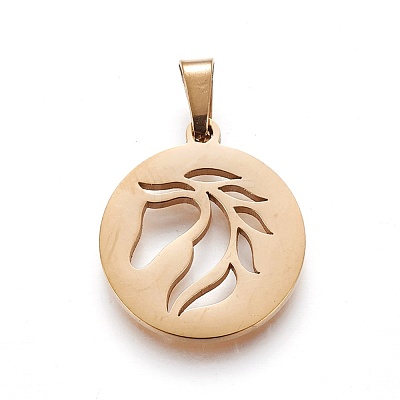 304 Stainless Steel Pendants STAS-P234-32G-1