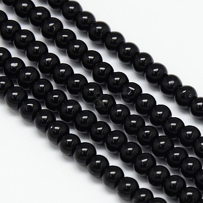 Crystal Glass Round Beads Strands EGLA-F037-4mm-B03-1