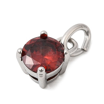 Birthdaystone Theme January 304 Stainless Steel Charms STAS-B128-60P-01-1