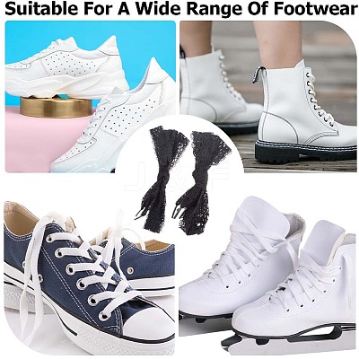 4 Pairs 2 Style Nylon Lace Shoe Laces FIND-GF0004-82B-1