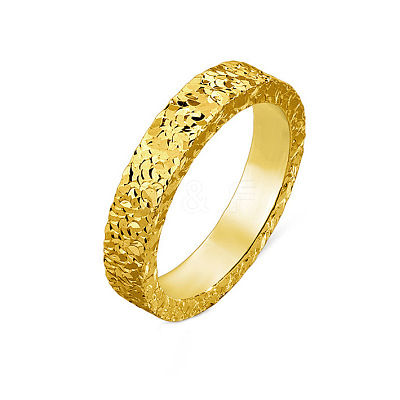Brass Crushed Ice Pattern Finger Rings FS-WG1F485-05-1