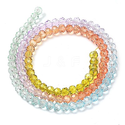 Transparent Painted Glass Beads Strands DGLA-A034-T4mm-A12-1