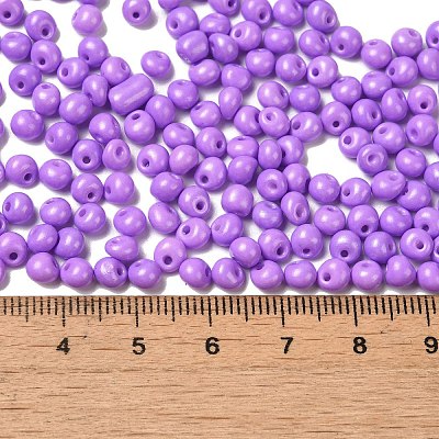 6/0 Opaque Baking Paint Glass Seed Beads X1-SEED-M012-02A-11-1
