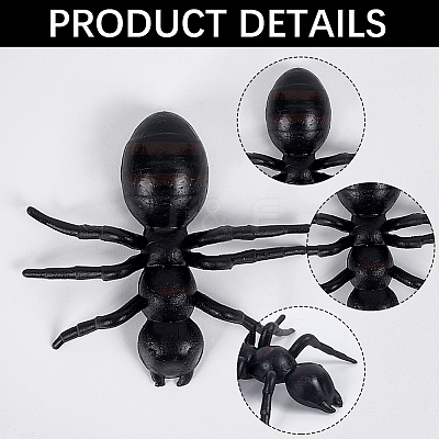 30pc PVC Simulation Ant Toy Model AJEW-CP0006-18-1