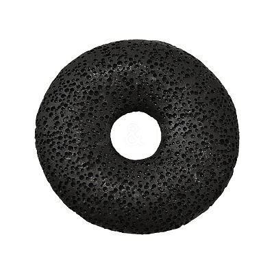 Natural Lava Rock Disc Big Pendants G-M203-04-01-1