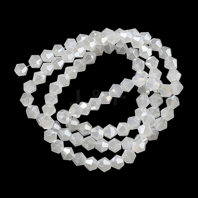 Imitation Jade Electroplate Glass Beads Strands EGLA-A039-J4mm-B06-1