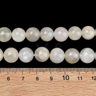 Natural White Moonstone Beads Strands G-C277-A01-10mm-1