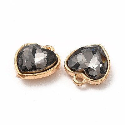 Faceted Glass Rhinestone Pendants GLAA-I051-B07-1