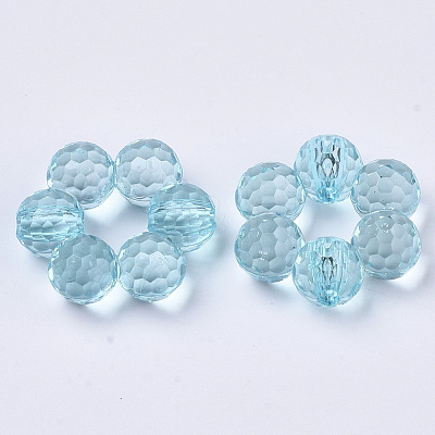 Transparent Acrylic Beads TACR-T015-045-1