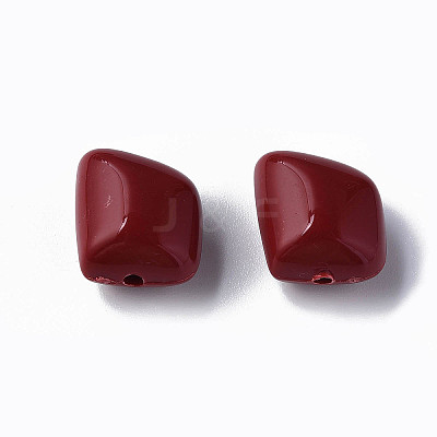 Opaque Acrylic Beads MACR-S373-15A-A01-1