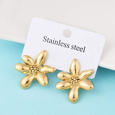 304 Stainless Steel Stud Earrings EJEW-S265-08G-1