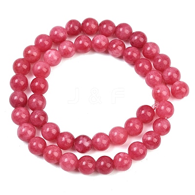 Dyed Natural White Jade Beads Strands GG-CBAD029-A10-8mm-1