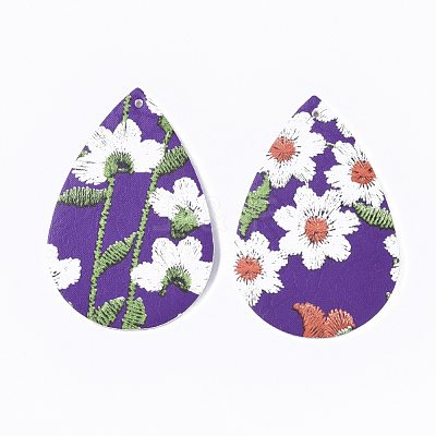 PU Leather Big Pendants FIND-T058-B04-1
