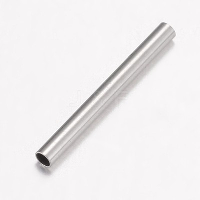 Non-Tarnish 304 Stainless Steel Tube Beads X-STAS-G071-33P-1