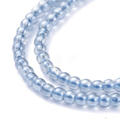 Electroplate Glass Beads Strands EGLA-K014-A-PL01-1