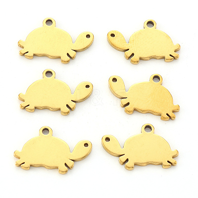 PVD Vacuum Plating 304 Stainless Steel Charms LS-STAS-N092-30G-1
