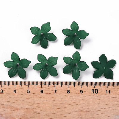 Frosted Acrylic Bead Caps MACR-S371-05A-735-1