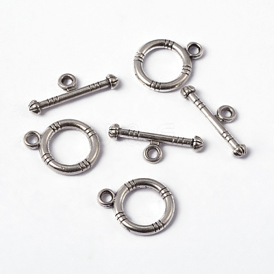 Tibetan Style Alloy Toggle Clasps X-LF0161Y-1