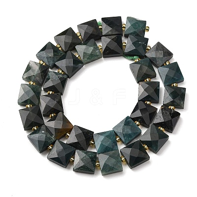 Natural Moss Agate Beads Strands G-F839-A24-01-1