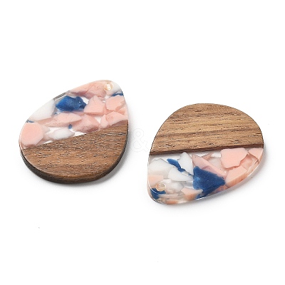 Resin and Walnut Pendants FIND-R051-04E-1