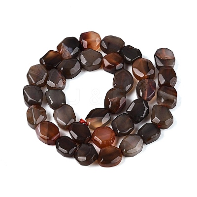 Dyed & Heated Natural Agate Beads Strands G-N359-15A-07-1