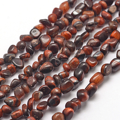 Natural Red Tiger Eye Beads Strands G-F465-13-1