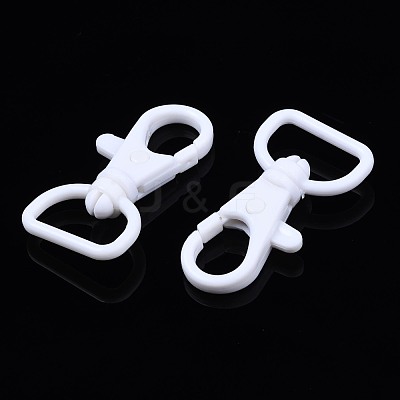 Opaque ABS Plastic Swivel D Rings Lobster Claw Clasps SACR-N015-001-1