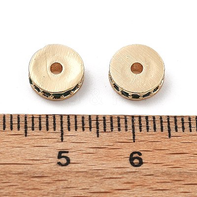 Brass Micro Pave Cubic Zirconia Beads KK-R216-15KCG-02-1