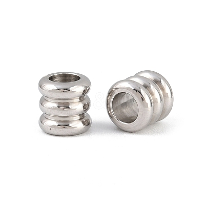 Tarnish Resistant 201 Stainless Steel Column Beads STAS-Q176-01-1