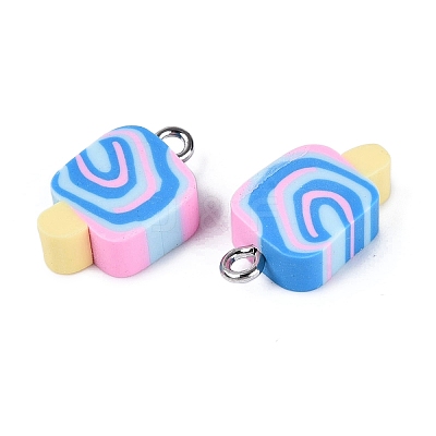 Handmade Polymer Clay Pendants CLAY-Q253-07P-08-1