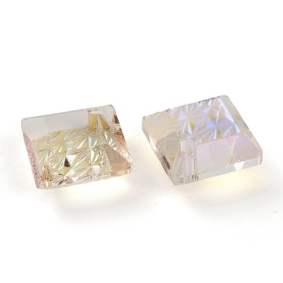 Embossed Glass Rhinestone Pendants GLAA-J101-03A-001PS-1