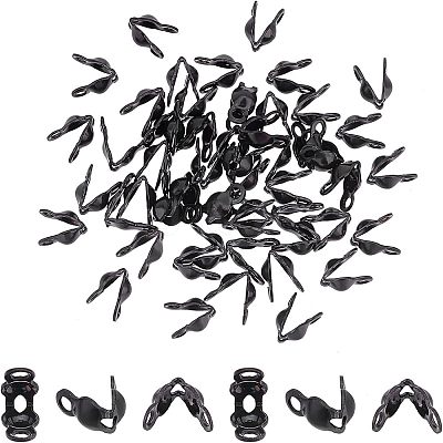 50Pcs Ion Plating(IP) 304 Stainless Steel Bead Tips STAS-UN0038-02-1