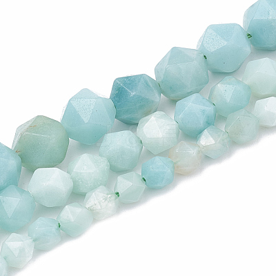 Natural Amazonite Beads Strands X-G-S332-6mm-009-1
