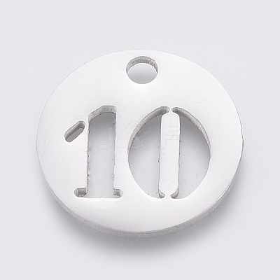 Non-Tarnish 304 Stainless Steel Pendants STAS-F233-10-P-1