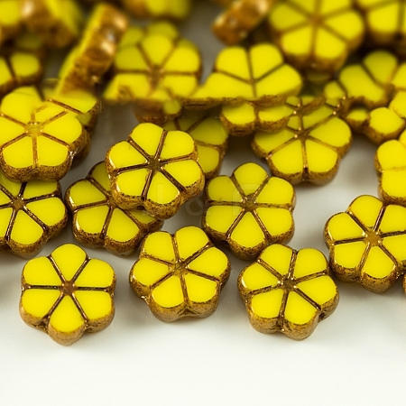Antique Style Czech Glass Beads GLAA-CJC0001-05B-1