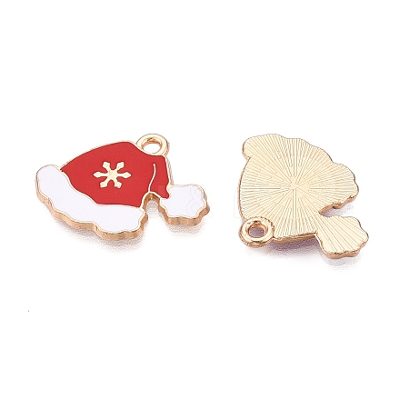 Christmas Theme Alloy Enamel Pendants ENAM-T020-10L-1