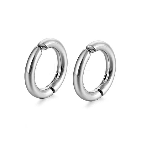 Stainless Steel Clip-on Earrings PW-WG73897-09-1