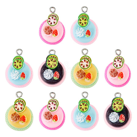 10Pcs Resin Pendants FIND-TA0008-34-1