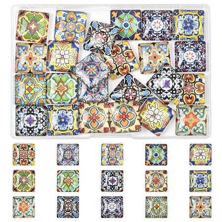 1 Bag Glass Cabochons GGLA-FS0001-20B-1